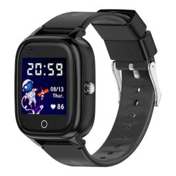 Turet Cotton Candy Pro 4G Smartwatch for Kids with Live Tracker GPS, SOS, HD Camera (Black)-picture-7