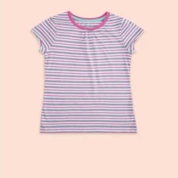 Pantaloons Junior Kids Multicolor Cotton Striped T-Shirt-image-81
