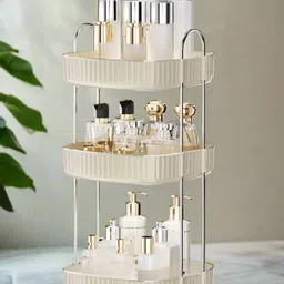 Mason Home Cream-Coloured Regular Rotating Makeup Organiser-28