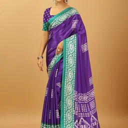 A.V.M. SILK MILLS Women Ethnic Motifs Pure Crepe Saree-image-79