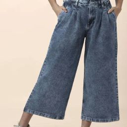 People by Pantaloons Blue Cotton Mid Rise Jeans-picture-3