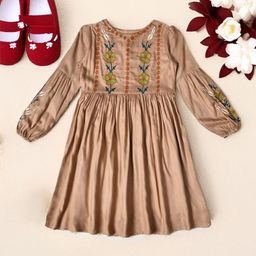 BAESD Embroidered Fit & Flare Dress-18