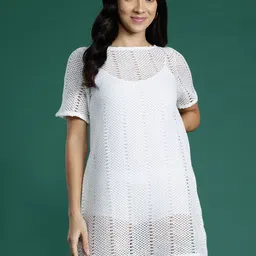 DressBerry Crochet Mini Dress-image-29