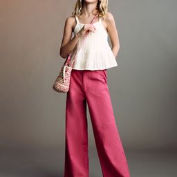 Mango Kids Girls Frayed Hem Trousers-image-21