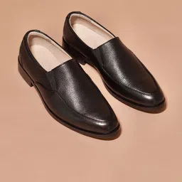 dmodot Men Leather Formal Loafers-picture-1