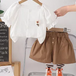 LULU & SKY Girls Top with Shorts-image-32