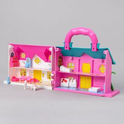 Annie Portable Funny Girls Doll House Play Set - Multicolour (Design May Vary)-image-22