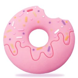 Chinmay Kids Baby Food Grade Bpa Free Customized Food Shape Silicone Donut Teether (Purple)-12