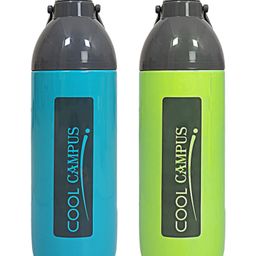 Kuber Industries Water BottleInsulated Plastic Water Bottle with HandleWater Bottles for TravelHot & Cold Water Bottle2200 MLPack of 2,( Color May Vary,)-picture-49