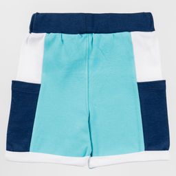 Totle Cotton Cut & Sew Shorts - Turquoise Blue-image-97