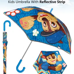 Fiddlerz Cartoon Printed Umbrella - Blue-picture-5