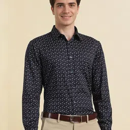 Allen Solly Men Slim Fit Spread Collar Floral Printed Cotton Formal Shirt-image-20