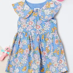 max Floral Print Fit & Flare Dress-image-57