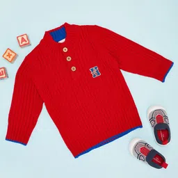 Pantaloons Baby Boys Cable Knit Pullover-picture-10