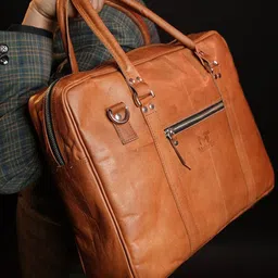 MaheTri Unisex Leather Laptop Bag-40
