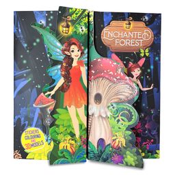 hellofriend books Hello Friend Books 3D Model Activity Set: Enchancted Forest- Create Your Own Fairy Forest Model with Stickers and Colouring Sheets image 5