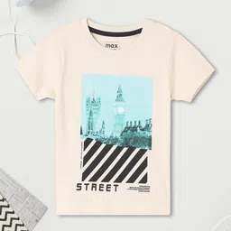 max Boys Printed Applique T-shirt-image-86