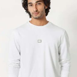 Rare Rabbit White Regular Fit Solid Sweatshirt-picture-38