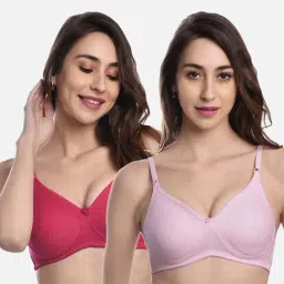 FIMS: Fashion is my Style Pink Everyday Bras - Pack Of 2-picture-40