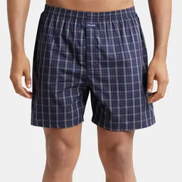 Jockey RELAX Relax Men Assorted Checked Pure Cotton Boxers 1222-0110-image-6