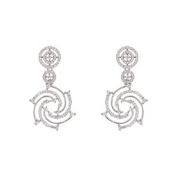 Saraf RS Jewellery Silver Statement Brass Earrings for Women-image-94