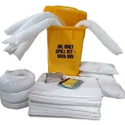 TECHNOSPILL Oil Only Spill Kit with Wheel Trolley Bin 75 L-97