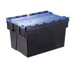 RS PRO 65L Blue PP Attached Lid Container, 600mm x 400mm x 365mm Model No 1783355-picture-46