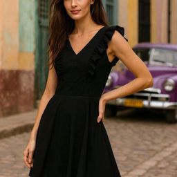 CORSICA Women Ruffled A-Line Mini Dress-picture-5