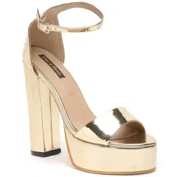 Flat N Heels Women's Golden Ankle Strap Sandals-image-74