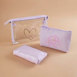 Ginger by Lifestyle Lilac Lavender Solid Pouch-16