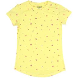 Gini & Jony Kids Yellow Cotton Printed Top-image-54