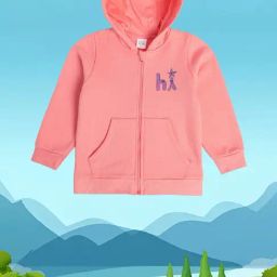 MINIKLUB Kids Pink Solid Full Sleeves Jacket-image-49