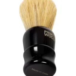 Pink Woolf Boar Bristles Shaving Brush Black Handle-0