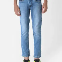 Crimsoune Club Kids Blue Solid Jeans-image-28