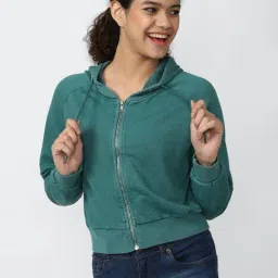 Forever 21 Green Hoodie-image-30