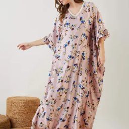 The Kaftan Company Pink Printed Kaftan-picture-46