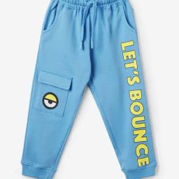 The Souled Store Boys Blue Cotton Graphic Minions Jogger-image-17