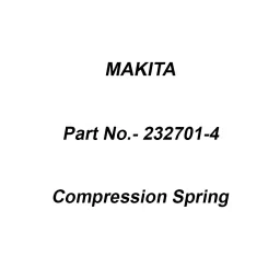 Makita Compression Spring Size 21 for TD112D, Part No 232701-4-20