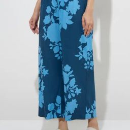 Utsa by Westside Indigo Floral Design Ethnic Pants-image-50