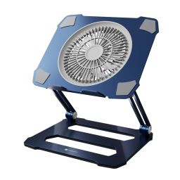 Portronics My Buddy K10 Portable Laptop Stand height adjustable. Blue-14