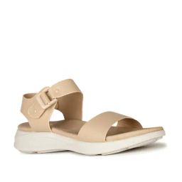 Bata Women's CRICE Beige Ankle Strap Wedges-picture-48