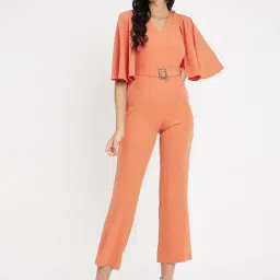 MADAME Orange Midi Jumpsuit-picture-25