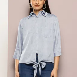 aaliya Embellished Shirt Style Top-image-64