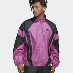 Adidas Originals Multicolored Loose Fit Colour Block Sports Jacket-image-33