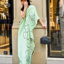 Odette Green Printed Saree-image-85