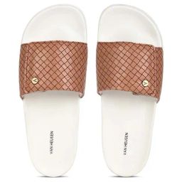 Van Heusen Women's Brown Slides-image-19