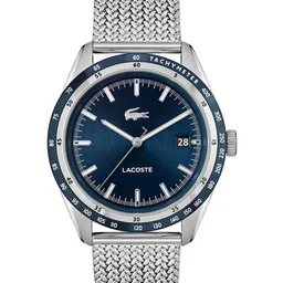 Lacoste Men Everett Stainless Steel Textured Analogue Tachymeter Watch 2011294-45