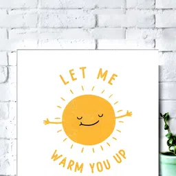 Chaque Decor White & Yellow Printed Motivational Quotes Wooden Wall Art-picture-49