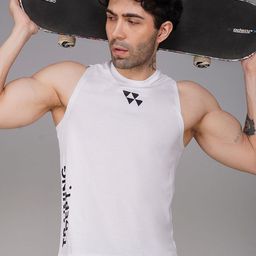 Brauch Printed Round Neck Gym Vest - M-VEST-FRONT-TRAININGDEPT-WHT-S-image-12