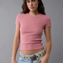 American Eagle Pink Regular Fit Top-picture-44